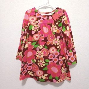 Hanna Andersson Girl's Floral Dress size 5 ~ 110